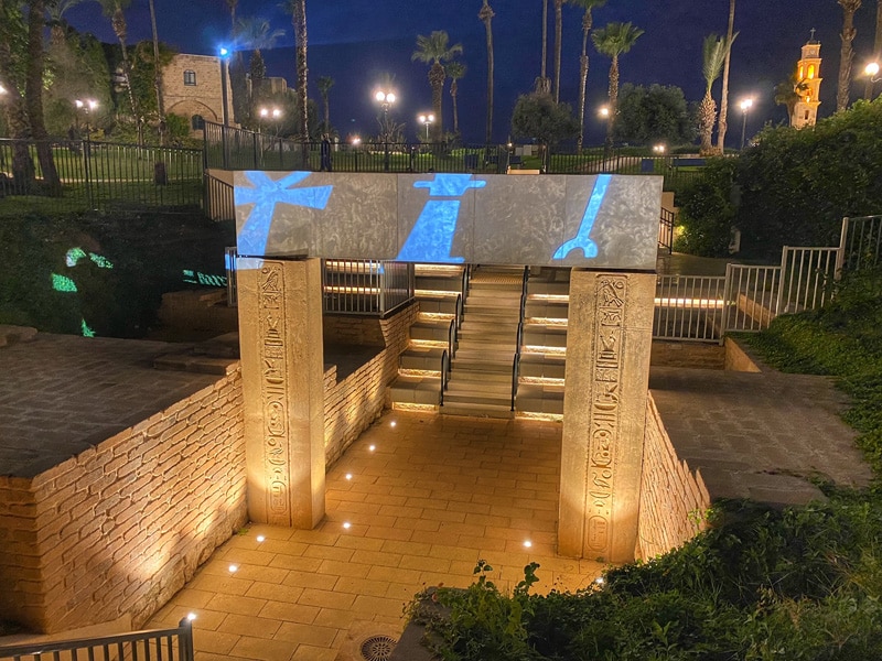 Jaffa night tour ramses arch