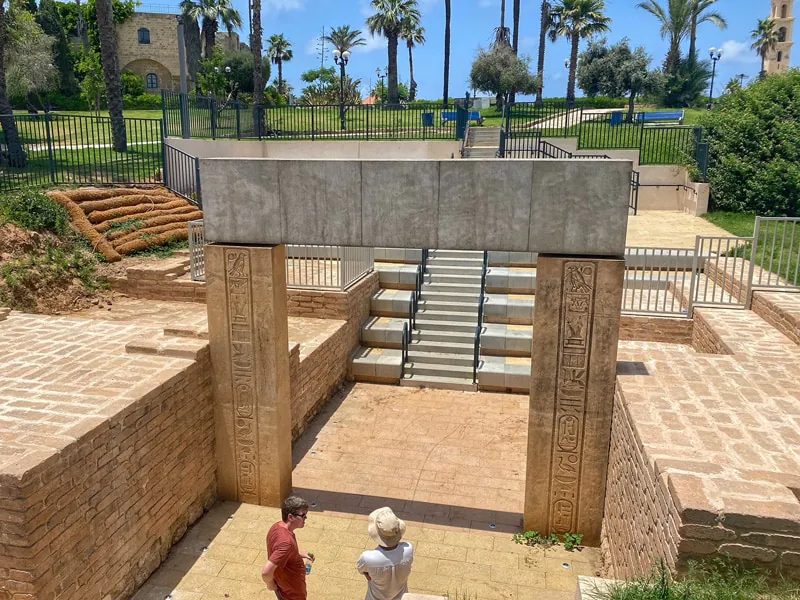 Yafo in the Late Bronze Age under Egyptian Rule, Ramesses II's Inscription  on the City Gate, Looking North