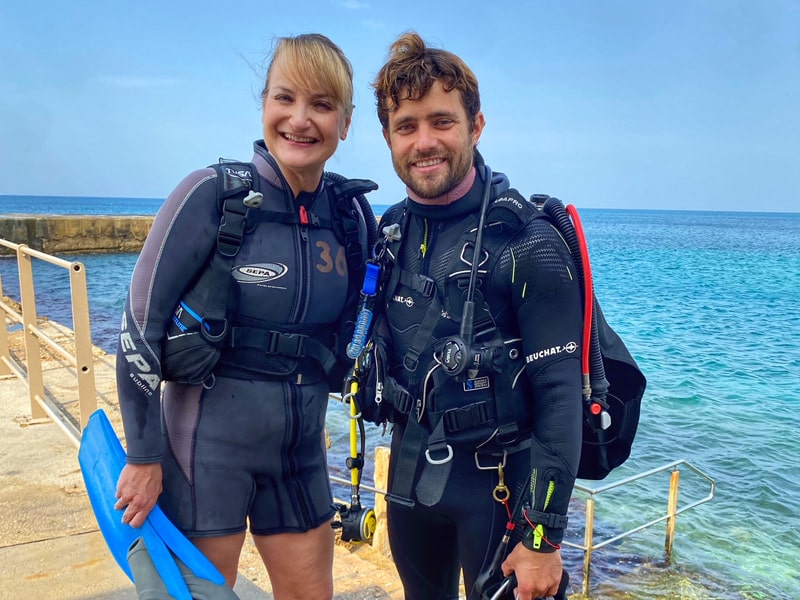 scuba dive in caesarea