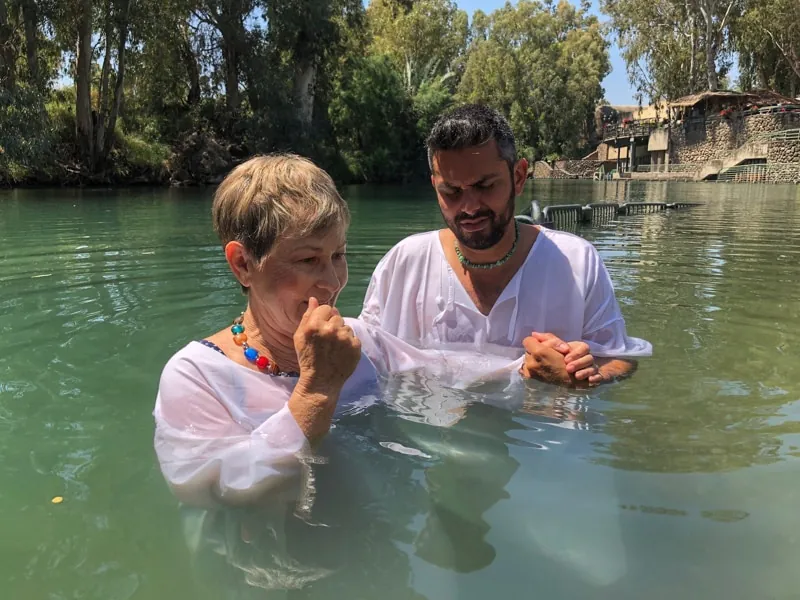 baptism at yardenit