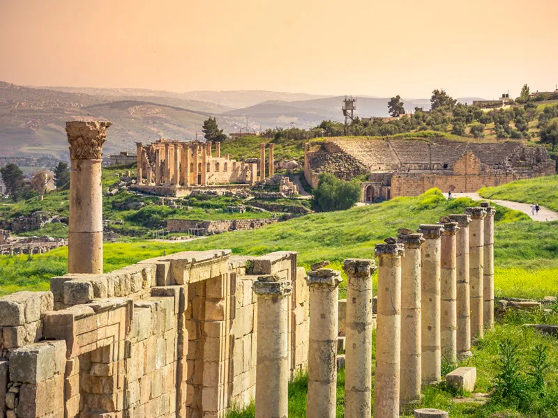 Ancient,And,Roman,Ruins,Of,Jerash,(gerasa),,Jordan.